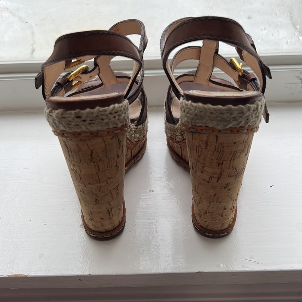 Prada leather whipstitch trim espadrilles - Picture 4 of 6